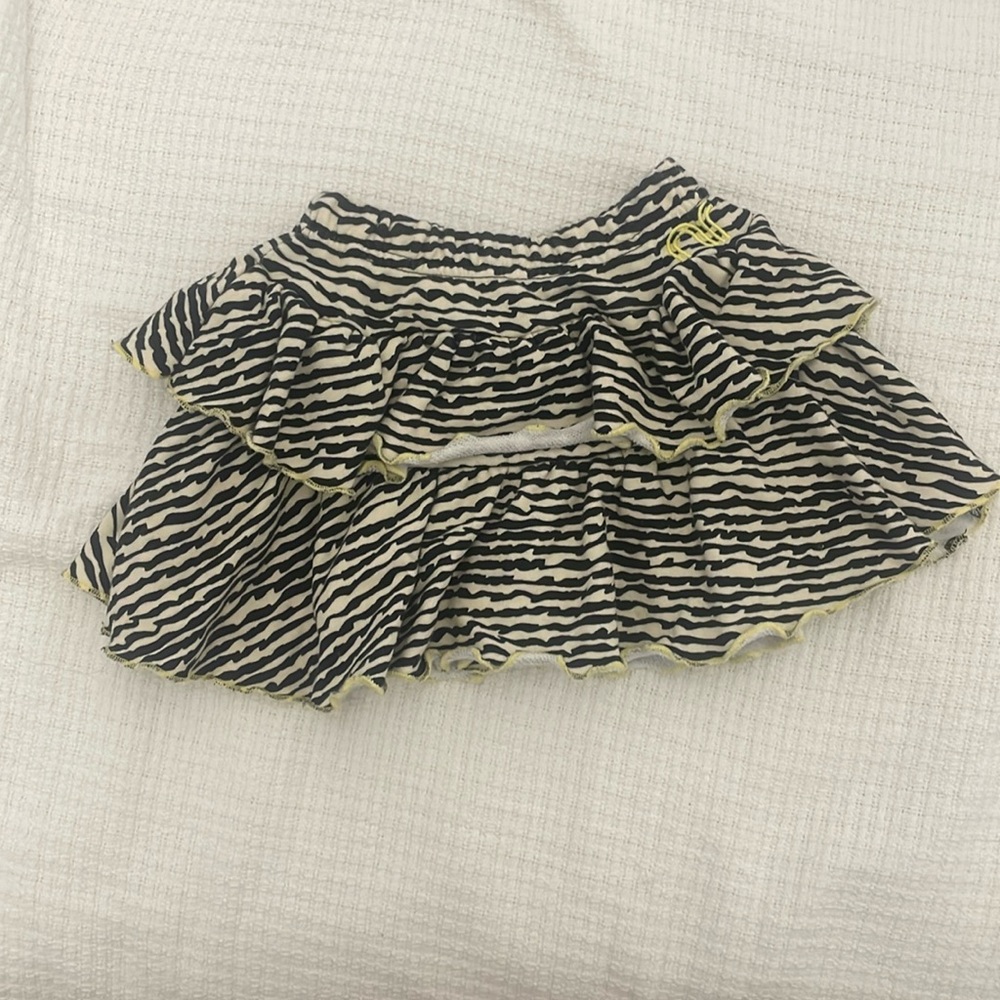 Neon Rebel tiered skirt- toddler 3